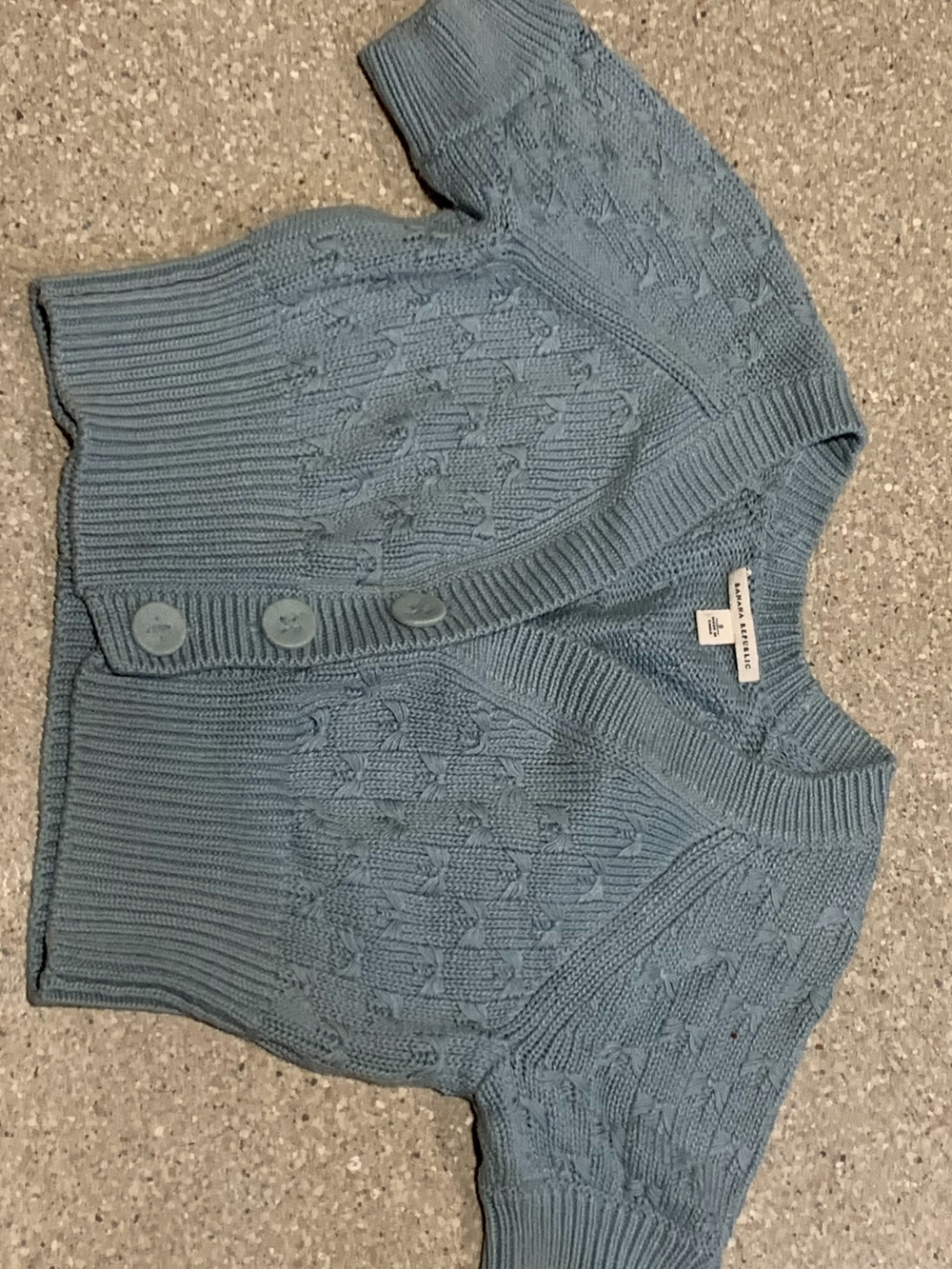 #776 "Banana Republic" Light Blue Knit Button Cardigan